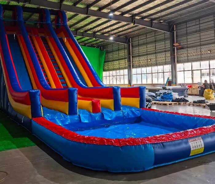 Mega Splash Dual-Lane Water Slide