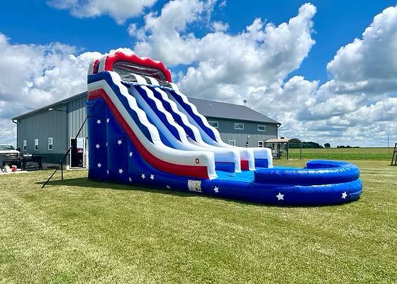 All-American Triple-Lane Water Slide